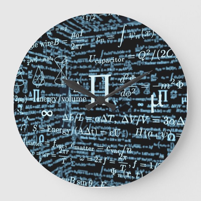 Mathematik Algebra Design Stor Klocka (Framsida)