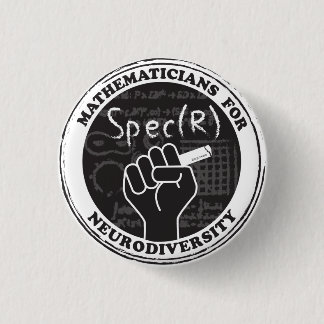 Mathematiker for Neurodiversity Button Knapp