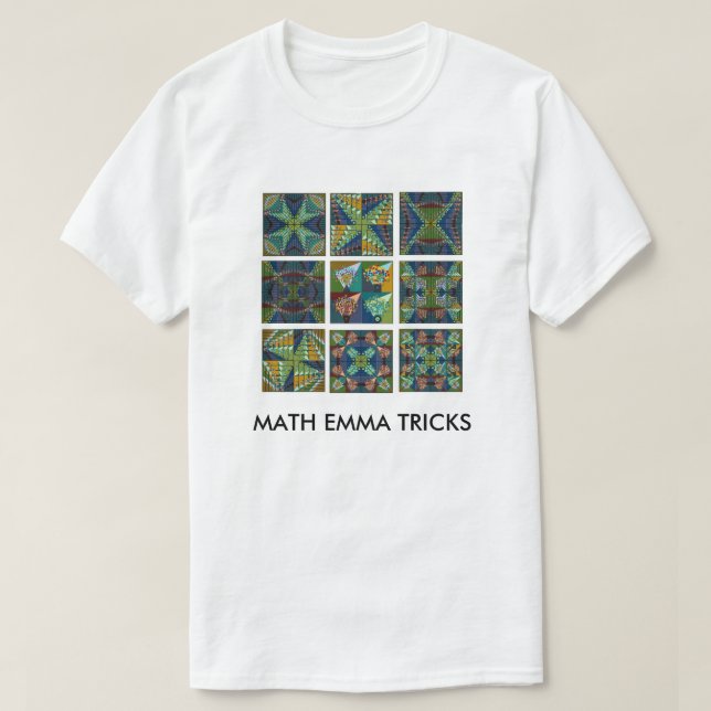 MathEmma trick - energi är Em ser för att kvadrera T-shirt (Design framsida)