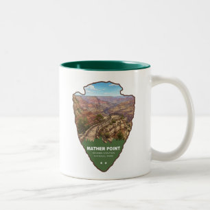 Mather Point Grand Canyon National Park Arrowhead Två-Tonad Mugg