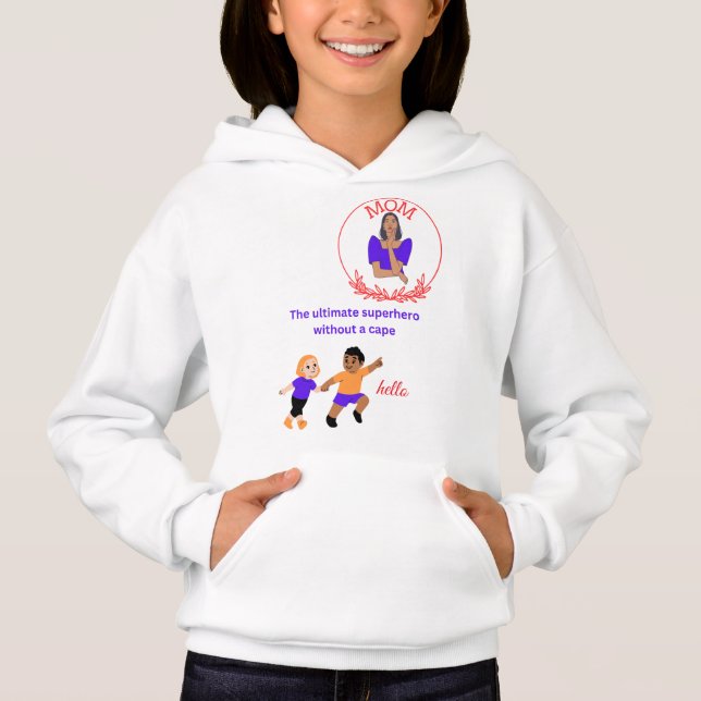 mather super hero. t shirt (Framsida)