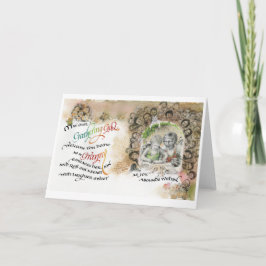 Mathering Gud/Granny, Viktat hälsningskort, 5" x 7 Kort