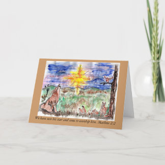 Mathew 2:2Chistmas stjärna Helgkort