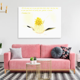 Mathew 5:16, inspirationell canvastryck