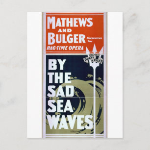 Mathews och Bulger, "by ledsen sea vågar Retro T. Vykort