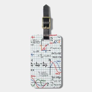 Mathformler numrerar bagagemärkren bagagebricka