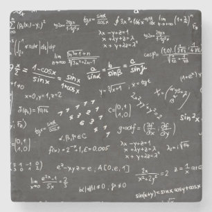 Mathformler och numrerar underlägg sten