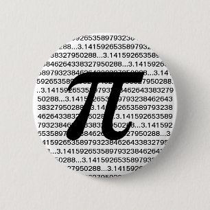 Mathgeeken Pinback för Pi 3,14 knäppas Knapp