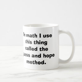 Mathgissning- och hoppmugg kaffemugg