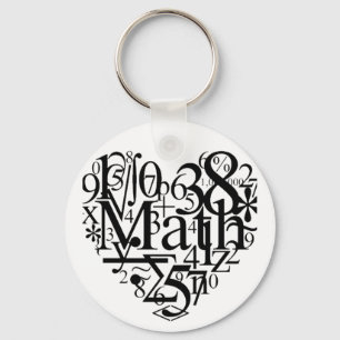 Mathhjärta Nyckelring