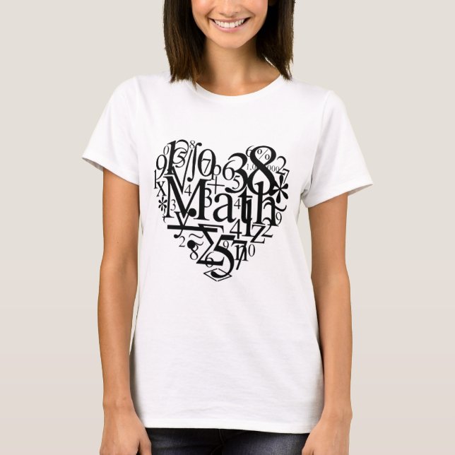 Mathhjärta T Shirt (Framsida)