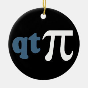 Mathhumor - gullig utslagsplats Pi Julgransprydnad Keramik