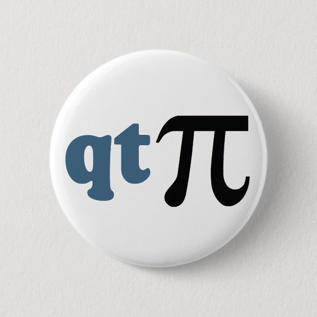 Mathhumor - gullig utslagsplats Pi Knapp (Framsida)