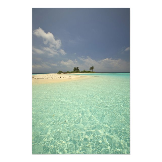 Mathidhoo Island, obebodd, North Huvadhoo Fototryck (Framsidan)