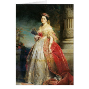 Mathilde Laetitia Wilhelmine Bonaparte 1861 Hälsningskort