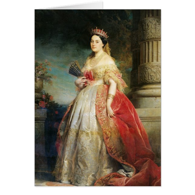 Mathilde Laetitia Wilhelmine Bonaparte 1861 Hälsningskort (Framsidan)