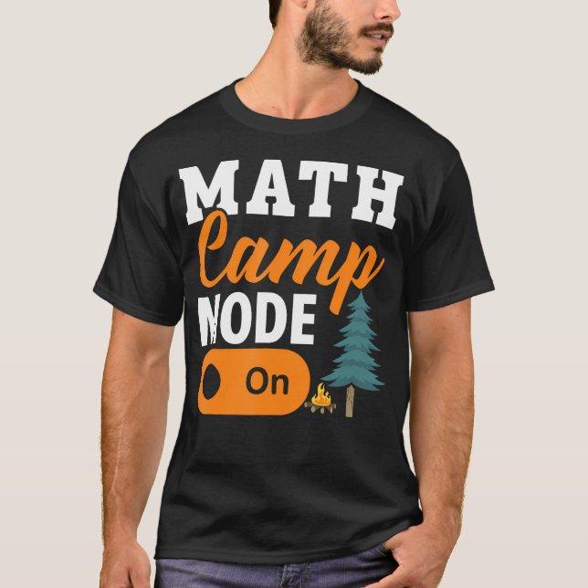 Mathläger Matematiker Campare Matematik Camping T Shirt (Framsida)