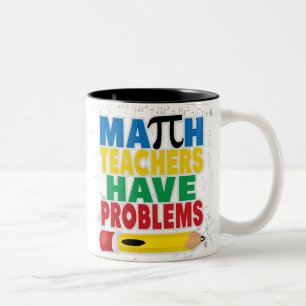 Mathlärare har problem Två-Tonad mugg