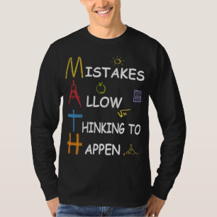 Mathlärare missförstår låter tänkande hända t shirt