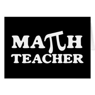 Mathlärare PI Hälsningskort