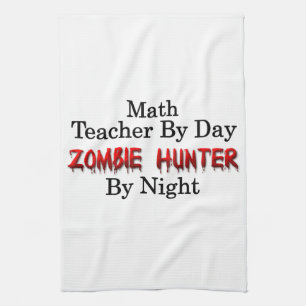 Mathlärare/Zombiejägare Kökshandduk