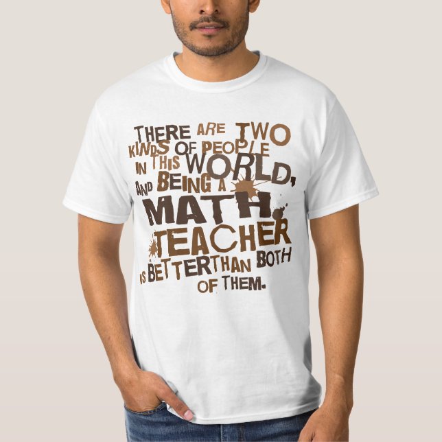 Mathläraregåva T-shirt (Framsida)