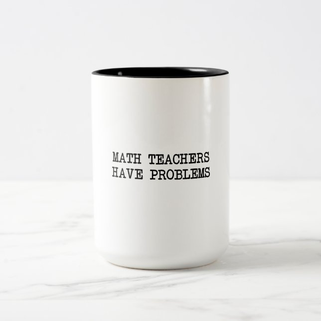 Mathlärareproblem Två-Tonad Mugg (Center)