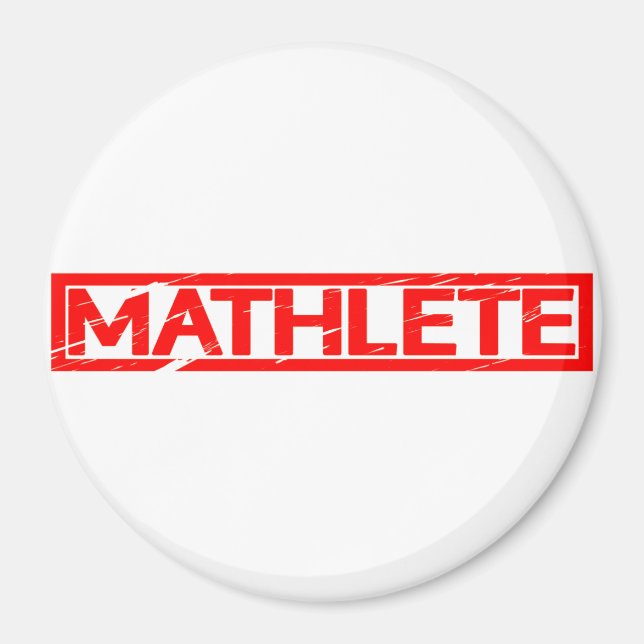 Mathlete Frimärke Magnet (Framsidan)
