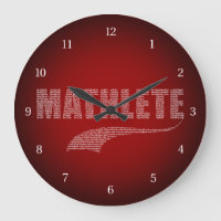 Mathlete Large Clock