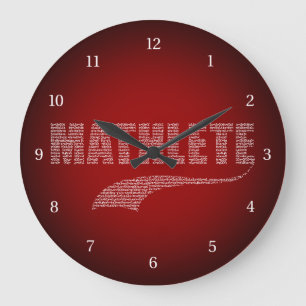 Mathlete Large Clock Stor Klocka