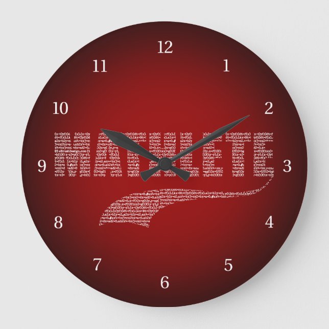 Mathlete Large Clock Stor Klocka (Framsida)