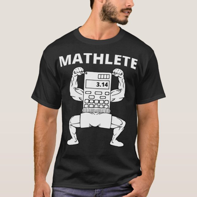 Mathlete Math MaTemte T Shirt (Framsida)