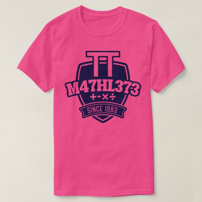 Mathlete Mono T Shirt (Design framsida)