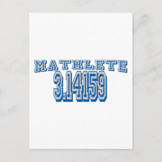 Mathlete Pi Vykort