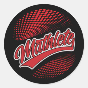 Mathlete Runt Klistermärke