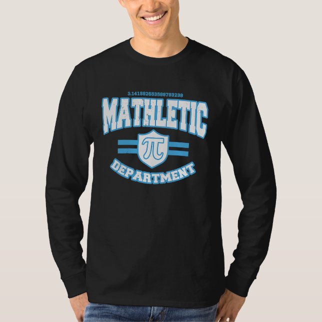 Mathletic 3 14  Pi Day Math Teacher Mathematician  T Shirt (Framsida)