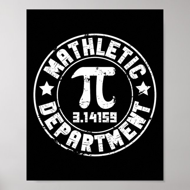 Mathletic Department 3.14159 Pi Day Math Teacher V Poster (Framsidan)