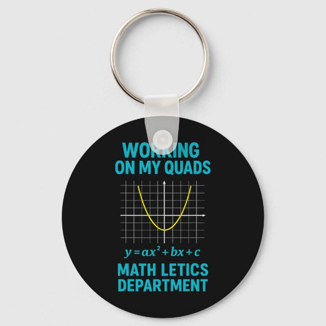 Mathletics Working On My Quads Algebra Math Teache Nyckelring (Framsida)