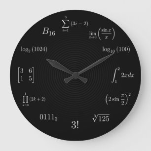 Mathlikställande och beteckningssystem stor klocka