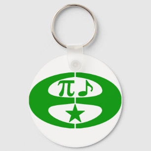 MathmusikEsperanto - symbol Keychain Nyckelring