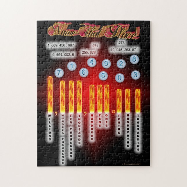 Mathnamn som förlägger pussel (Vertikal)