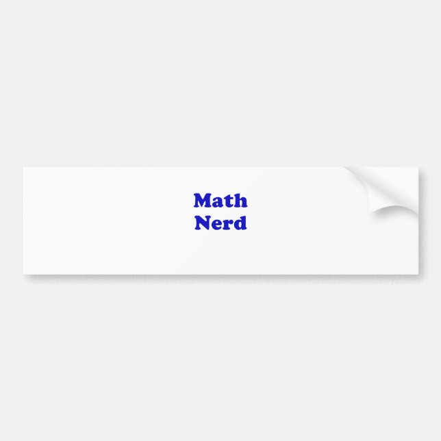 MathNerd Bildekal (Framsidan)