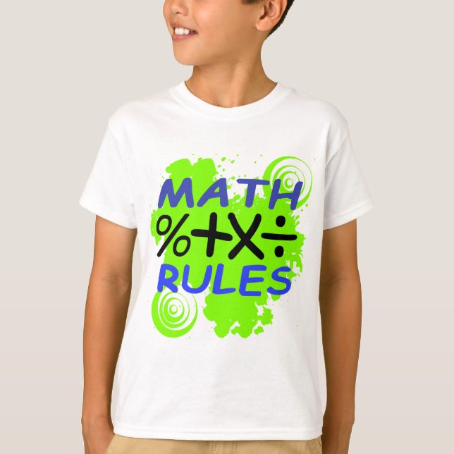 Mathregler T-shirt (Framsida)