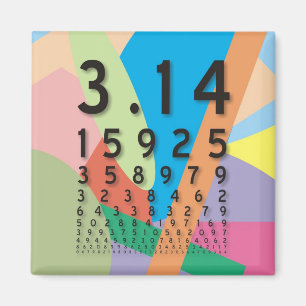 Maths: den färgrika matematiska konstanten av Pi Magnet