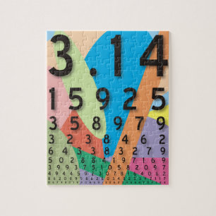 Maths: den färgrika matematiska konstanten av Pi Pussel