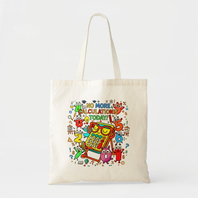 Maths Problem Solving Tote Bag for School Tygkasse (Framsidan)