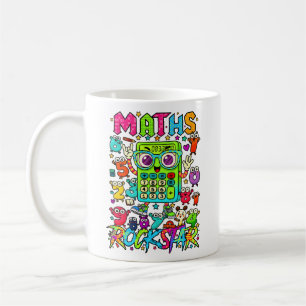 Maths Rockstar Söt Kalkylator Mugg för Barn