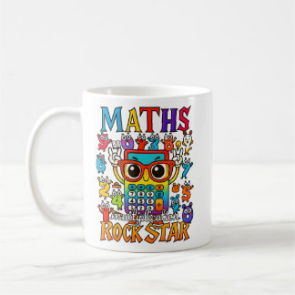 Maths Rockstar Söt Miniräknare Mugg