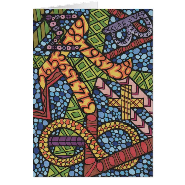 MathsGeekklotter Hälsningskort (Framsidan)