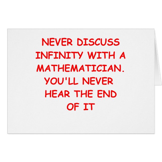 mathskämt hälsningskort (Framsidan Horizontal)